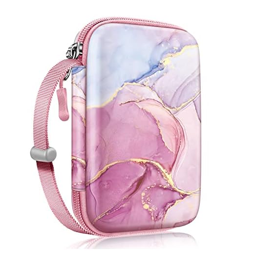 Fintie Capa Para Impressora Fujifilm Instax Mini Link 2, HP Sprocket Select/Plus, Canon Ivy Cliq/Cliq+/Cliq2/Cliq+2 Impressora de Câmera Instantânea - Estojo de Transporte Rígido À Prova de Choque,