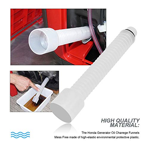 MDEOOSKY Portable Oil Change Funnel,Replacement for Honda Generator EU1000i, EU3000i Handi, SD2000i,EB2800i, EG2800i, Refueling Pipe Plastic