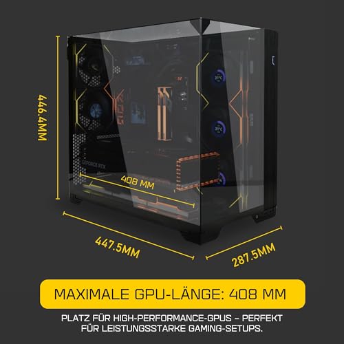 Image of Lian Li O11 Vision Compact ATX Mid-Tower Gaming PC Case - Aluminium & Tempered Glass Black PC Case