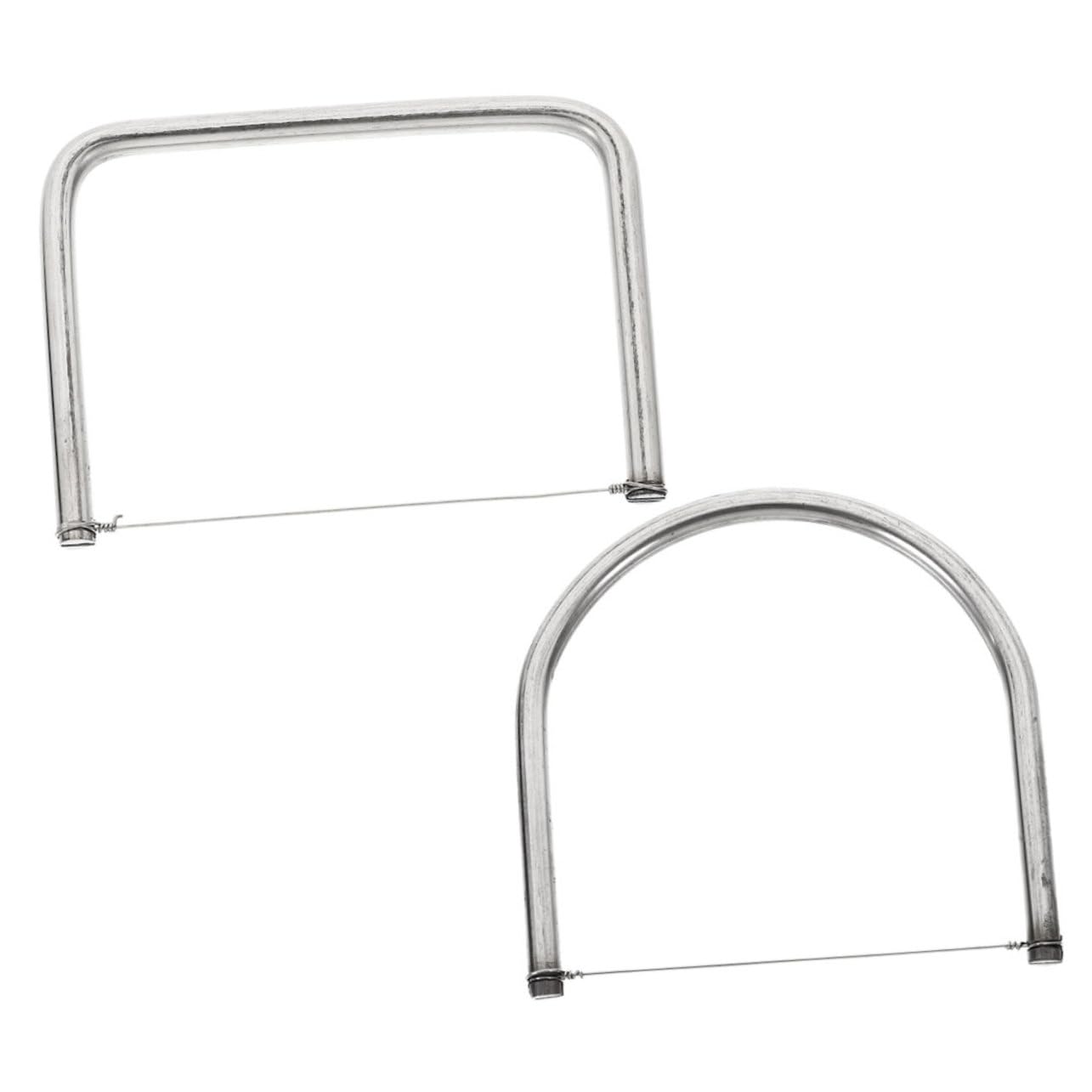 OSALADI 3 Set Tagliare Lo Strumento di di Ceramica Argilla Essiccata all'Aria per Adulti Attrezzo Taglierino Strumento di Filo per Argilla Strumenti di Argilla Argento 2 Pezzi*3