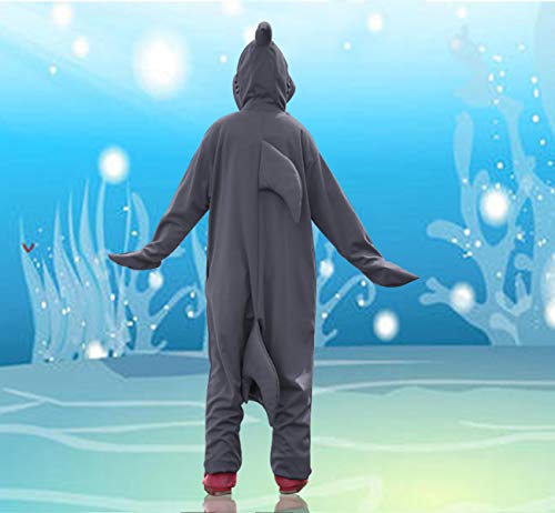 Wotogold Animal Cosplay Costume Gray Shark Unisex Adult Pajamas Gray,Large #TOP5