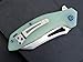 Eafengrow EF911 Folding Knife D2 Steel Blade G10 Handle with Pocket Clip EDC Pocket Ball Bearing Flipper Hunting Knife Tactical Tool Knives for Camping Outdoor Hiking (Jade)