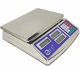  BILANCIA ELETTRONICA PROFESSIONALE DA BANCO IN ACCIAIO INOX DIGITALE 40 KG 2GR