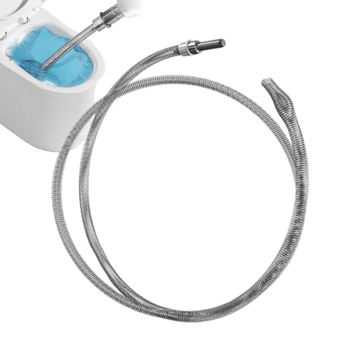 YNPQTDS Destapa Cañerías Muelle,Limpiador Resorte Pinza Desatascador - Mango Flexible con Tubo para Recoger Objetos en Bañera Dormitorio Apartamento Baño