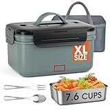 Cordless Electric Lunch Box for Adults 1.8L Heated Lunch Box for Men Portable Food Warmer Rechargeable Heating Lunch Box for Office/Outdoor/Work,Battery Cordless Heated Lunchbox- Ideal Gifts for Women