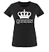 Produktbild Comedy Shirts - Queen - Krone II - Damen T-Shirt - Schwarz/Silber Gr. L