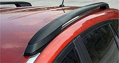 2Pcs Fits for Toyota RAV4 RAV-4 2013-2018 Black Aluminum Roof Rail Rack Side Rail Bar Holder