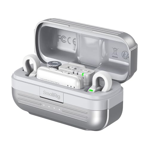 SMALLRIG S 70 Micrófono inalámbrico con compatibilidad multidispositivo (blanco 5716