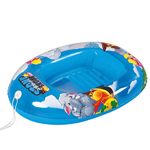 39" Blue Stone Skunk Children's Boat Pool Float