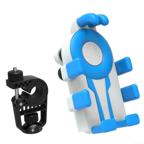 KHIronHive Motorrad- und Fahrrad-Telefonhalterung mit stoßdämpfendem Silikongriff, kompatibel mit Handys bis zu 10,2 cm (4 7 Zoll), bietet 360-Grad-Blickwinkel (E-Lenker)