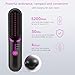 QUMOX Cordless Hair Straightener Brush, Portable Straightening Brush for Travel, Mini Hot Ionic Straightener Comb for Women, Ceramic Coating, Lightweight for Touch-ups (Charger Not Included)