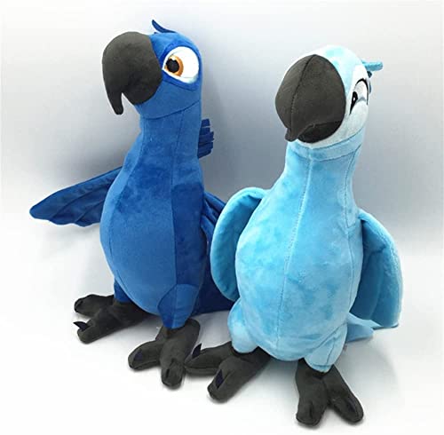 SFW 2 Morceaux De Dessin Animé Peluche Peluche Peluche Bleu Perroquet Poupée Macaw Couple Poupée Poupée Animal Cadeau Cover