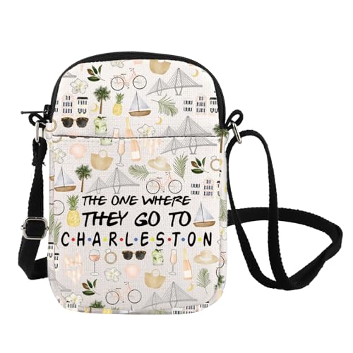 Charleston South Carolina Travel Crossbody Bag Charleston Souvenir Gift Charleston Vacation Messenger Bag