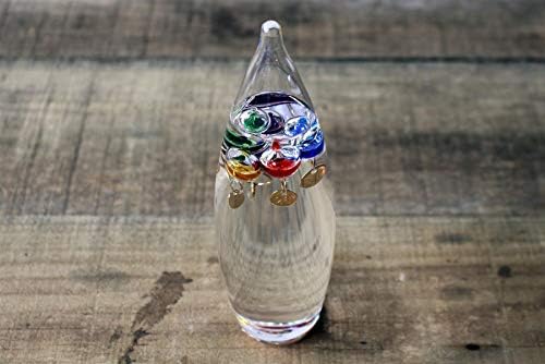 Galileo Thermometer Bullet Shaped Temperature Gauge Multicolored