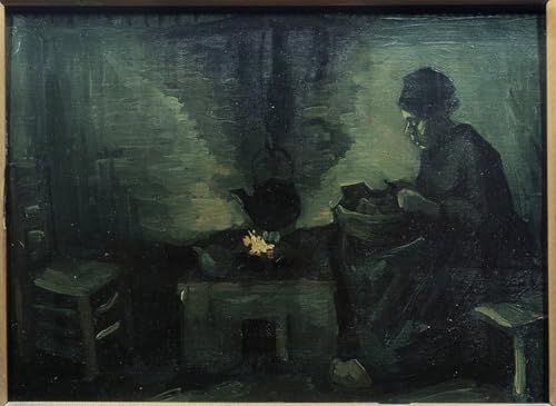 Tableau toile histoire de l'art Van Gogh peinture paysanne marouflée déco historique