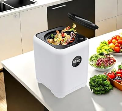 AACULPET Electric Compost Bin for Kitchen Indoor, 3L Countertop Electric Composter with 3 Models/2 Detachable Carbon Filter/Auto Cleaning, Odorless Intelligent Fertilizer Food Recycler Compost Machine