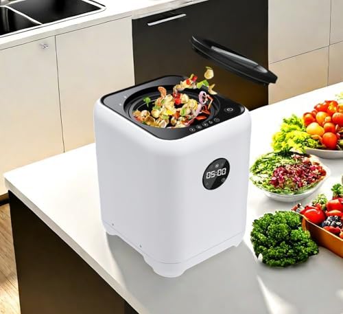 AACULPET Electric Compost Bin for Kitchen Indoor, 3L Countertop Electric Composter with 3 Models/2 Detachable Carbon Filter/Auto Cleaning, Odorless Intelligent Fertilizer Food Recycler Compost Machine