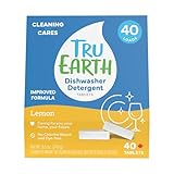 Tru Earth Dishwasher Detergent Tablets | Eco Friendly Alternative to Liquid Pods | 40 Tablets | Lemon