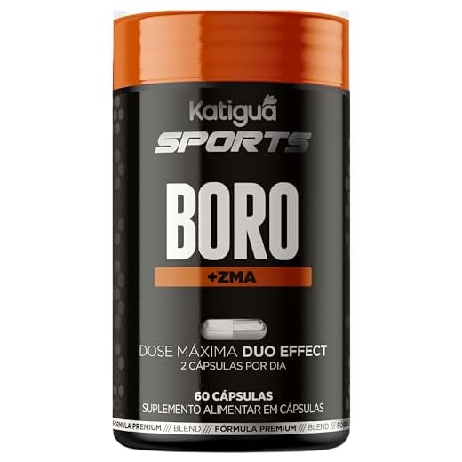 Katiguá, Boro + ZMA, Sport, Sem sabor, 60 Cápsulas rígidas • 30 doses, Preto