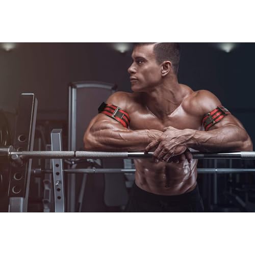 Image of 4Pcs Bands Blood Flow Restriction Bands for Arms Legs & Glutes for Occlusion Training Quick-Release Elastic Strap Ideal for Muscle Growth Without Heavy Weights