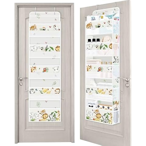 Clastyle Grey Animal Over Door Organiser Cover
