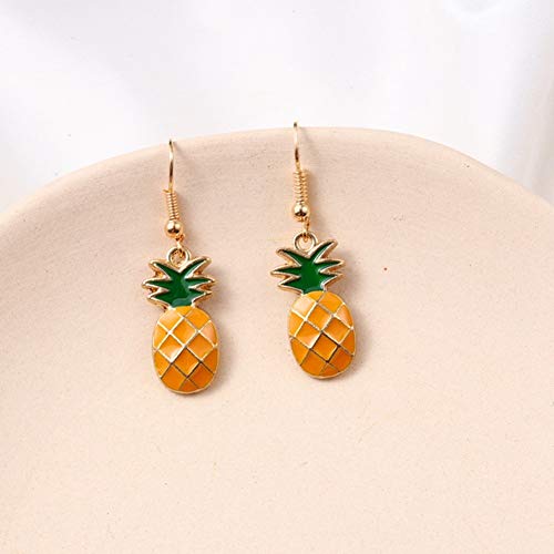 Funny Pineapple Fruit Dangle Earrings for Women Cute Pineapple Statement Love Trendy Earrings Jewelry4