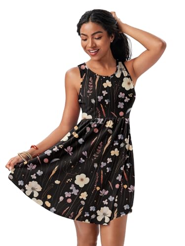 Image of HiMONE Vacation Dresses for Women 2025 Summer Dress Women's Casual Sundresses Casual Beach Petite Sun Dress XS-2XL