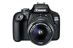 Canon EOS 4000D DSLR Camera and EF-S 18-55 mm f/3.5-5.6 III Lens - Black (Renewed)