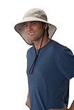 Sun Protection Zone Unisex Floppy Sun Hat (Khaki with Olive Trim)