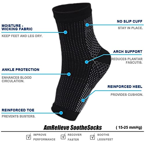 Meias para fascite plantar – Suporte de tornozelo para mulheres e homens, meias de compressão, supor
