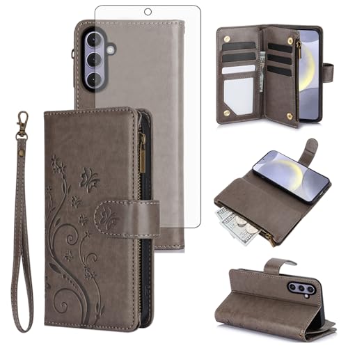 Housse Samsung S25 Plus antichoc avec sangle amovible et rangement zippé intégrés