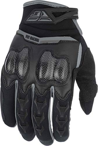 FLY Racing Patrol XC Gloves, Protective Off-Road Riding Gloves, Dirt Bike Gear (Black,Size 10)