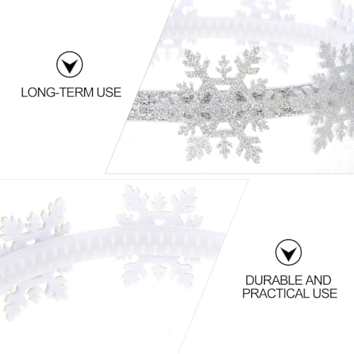 Flocon de Noël FRCOLOR 3pièces pour création ambiance festive chic