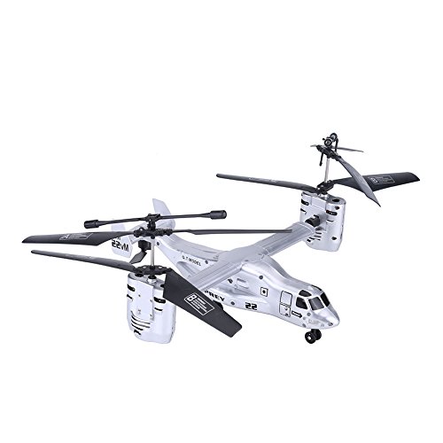 Zouminy Remote Control Plane RC Airplane Aircraft Helicopter Model Vehicle(Silver)