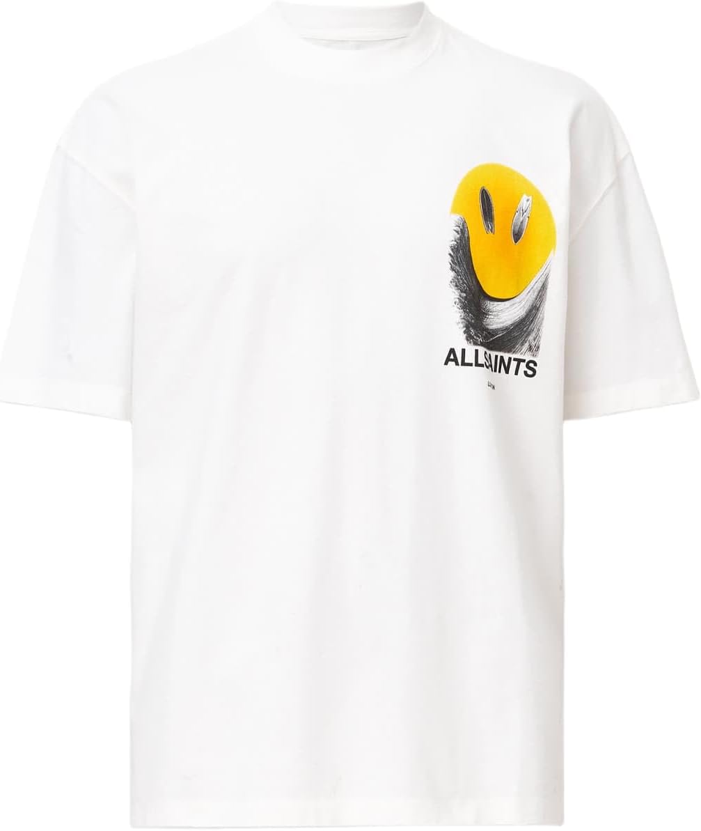 Allsaints Mens Party Wave Ss Crew - Image 4