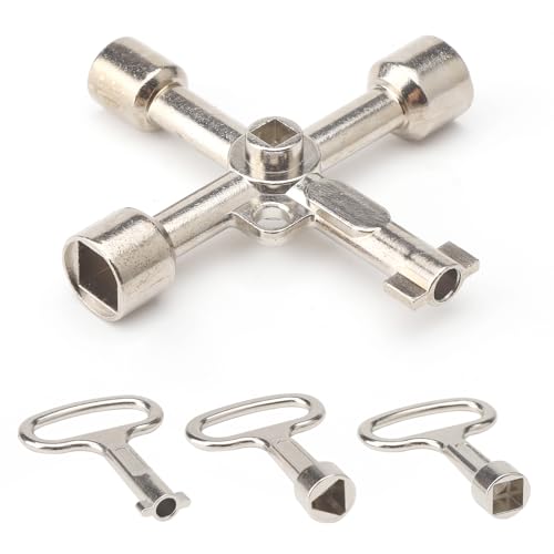 HENGBIRD 6 Vías Llave Maestra Multifunción para Puertas y Contador Agua