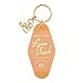 Orange Love Shack Vintage Motel Key Tag, 3 1/2 Inch