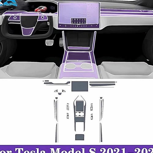 Película protectora de TPU para Tesla Model S evita rayas en consola 4