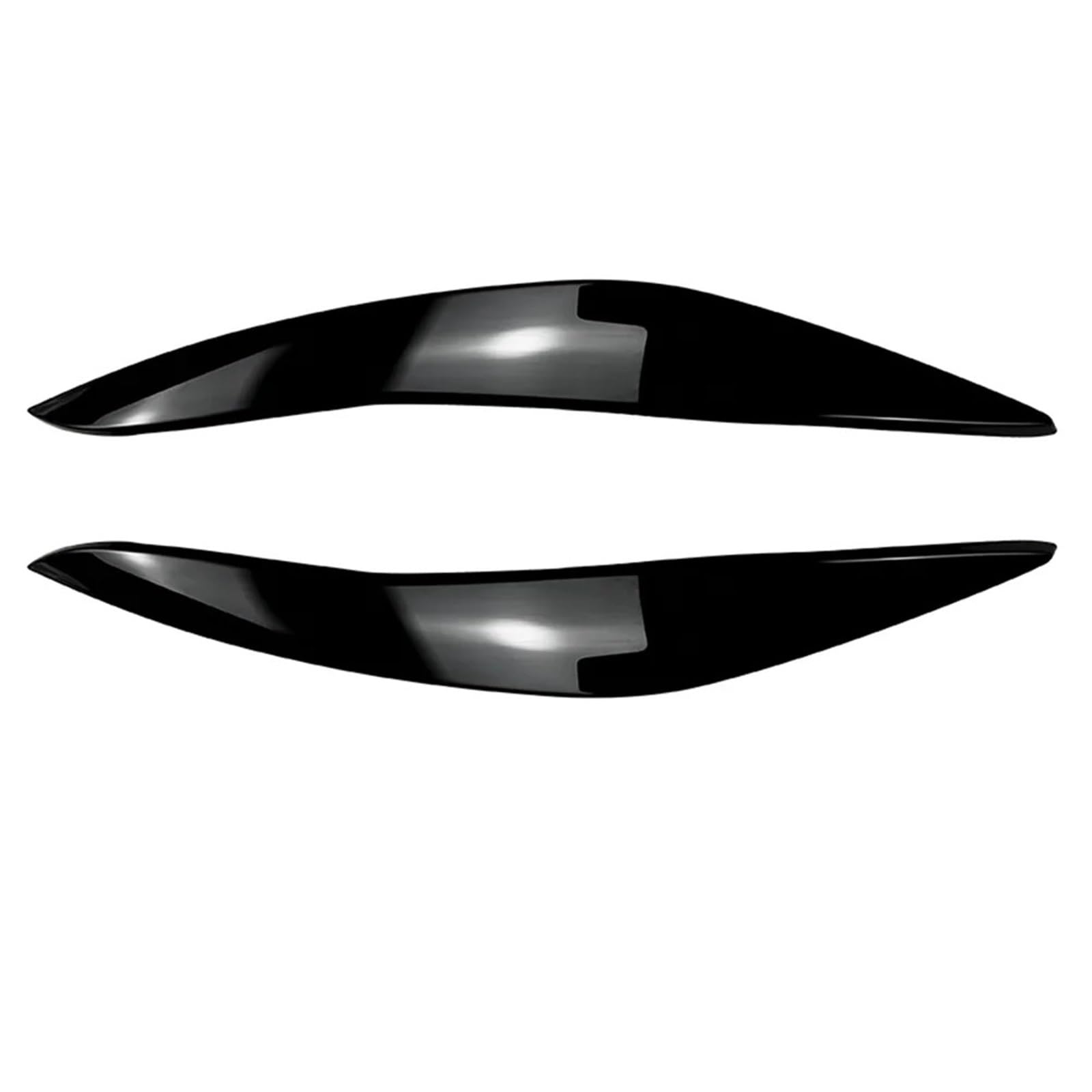 2 pegatinas 3D ABS para párpados con diseño de cejas malvadas para BMW F10 F11 Serie 5 518d 520d 523i 530i 530d 550i M5 2009-2017 Embellecedor de párpados(A)