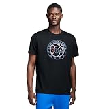 Game 7 x NBA Officially Licensed Men's Short Sleeve Oversized Heavyweight Crew Neck Cotton Patch T-Shirt, Philadelphia 76'ers, XXL, Black