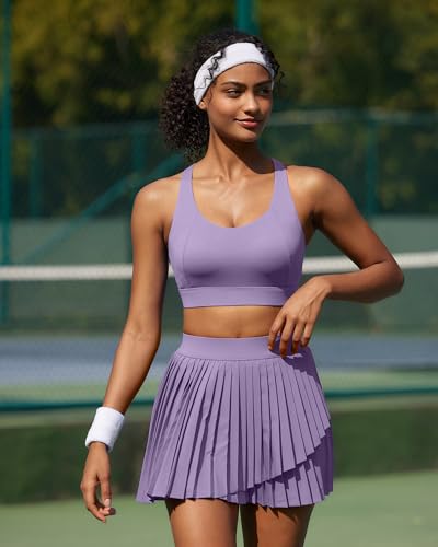 Image of RUNNING GIRL Sports Bra for Women High Support, Molded Cup Supportive High Impact Sports Bras with Sewn in Pads