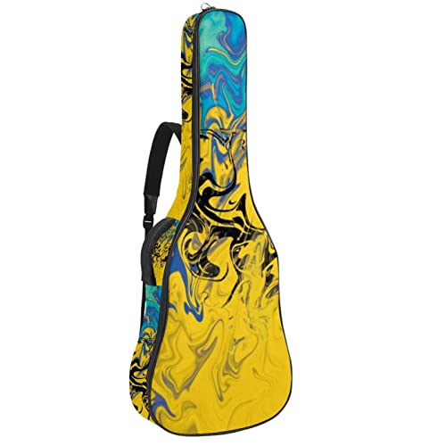 Housse imperméable pour guitare acoustique avec double bandoulière et poche Motif art abstrait, Multicolore 02, 42.9×16… - Les Beatles, Paul McCartney, John Lennon, RIngo Starr, George Harrison Housse imperméable pour guitare acoustique avec double bandoulière et poche Motif art abstrait, Multicolore 02, 42.9x16…