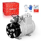 PHOBOOS A/C Compressor with Clutch Compatible with Honda CR-V 2002 2003 2004 2005 2006, 2.4L. Fast Cooling, Without heating switch [Only fits for Compressor type 10PA15C], Ref. CO-10663AC, 58881