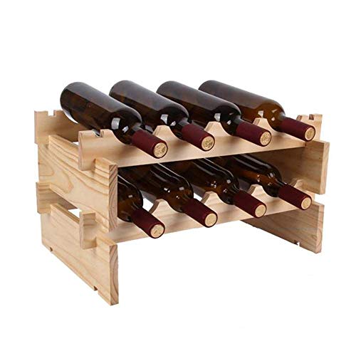 Casier à vin empilable pour optimiser l'espace et ranger 4 bouteilles