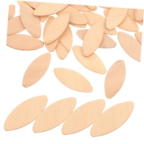 Luxshiny 100pcs Woodworking Biscuit Joiner Tool Wood Biscuits for Domino Joiner Wood Framing Strong Connections for Crafting