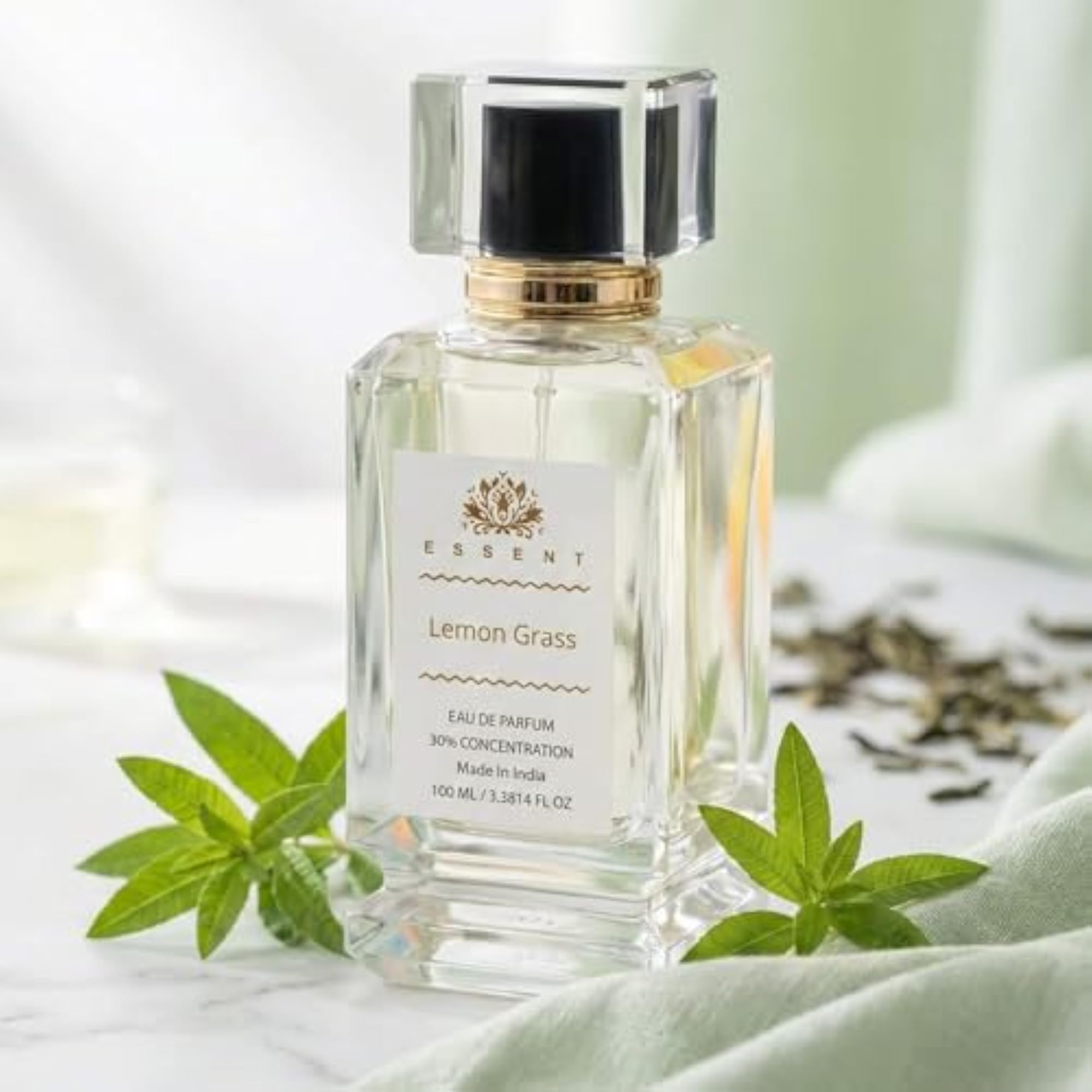 Lemongrass Eau de Parfum 100 ml, Fresh Citrus Unisex Fragrance