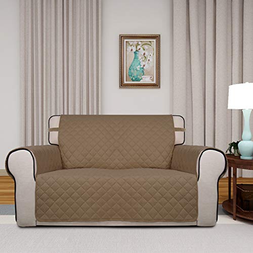 image for PureFit Reversible Quilted Sofa Cover, Water Resistant Medium Slipcove