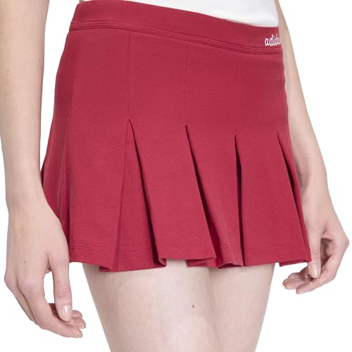 adidas Women's Seasonal Essentials Colorpop Skirt with Inner Leggings, Active Maroon/Off White, XS – Ansicht 4