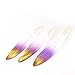 Sowder 50pcs Colorful Gold Goose Feathers 4-6inch(10-15cm) for Art Craft Party Decoration Clothing Accessories Duck Feather(Purple&Gold)
