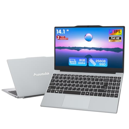 Student Laptop, 14.1" FHD (1920 x 1080), 4-Core N5095, 8GB RAM 25...
